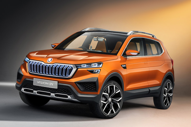 Skoda предсерийный новый мини-кроссовер Vision In